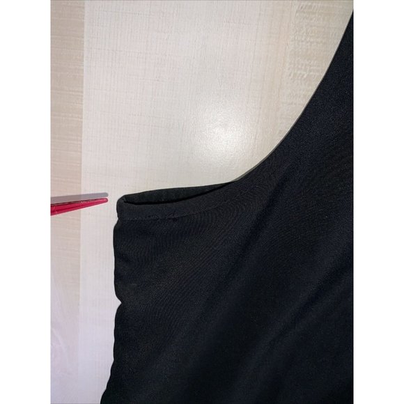 Loft Ann Taylor Black Chiffon Sequined Tank Top Womens Size Large-7285 - Picture 7 of 7